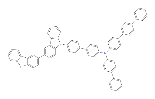 N-([1,1'-biphenyl]-4-yl)-N-(4'-(3-(dibenzo[b,d]thiophen-2-yl)-9H-carbazol-9-yl)-[1,1'-biphenyl]-4-yl)-[1,1':4',1''-terphenyl]-4-amine