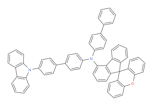N-(4'-(9H-carbazol-9-yl)-[1,1'-biphenyl]-4-yl)-N-([1,1'-biphenyl]-4-yl)spiro[fluorene-9,9'-xanthen]-4-amine