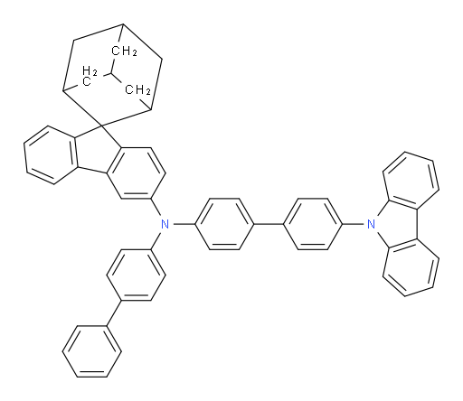 N-(4'-(9H-carbazol-9-yl)-[1,1'-biphenyl]-4-yl)-N-([1,1'-biphenyl]-4-yl)spiro[adamantane-2,9'-fluoren]-3'-amine