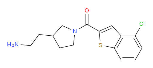 (3-(2-aminoethyl)pyrrolidin-1-yl)(4-chlorobenzo[b]thiophen-2-yl)methanone
