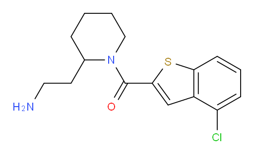 (2-(2-aminoethyl)piperidin-1-yl)(4-chlorobenzo[b]thiophen-2-yl)methanone