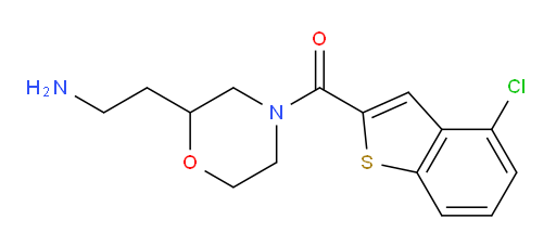 (2-(2-aminoethyl)morpholino)(4-chlorobenzo[b]thiophen-2-yl)methanone