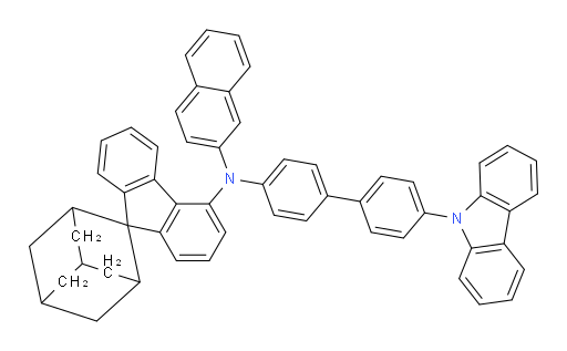 N-(4'-(9H-carbazol-9-yl)-[1,1'-biphenyl]-4-yl)-N-(naphthalen-2-yl)spiro[adamantane-2,9'-fluoren]-4'-amine