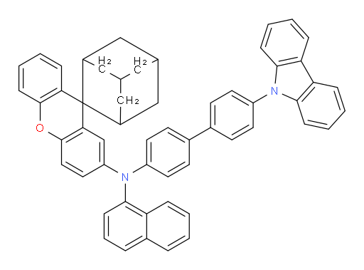N-(4'-(9H-carbazol-9-yl)-[1,1'-biphenyl]-4-yl)-N-(naphthalen-1-yl)spiro[adamantane-2,9'-xanthen]-2'-amine