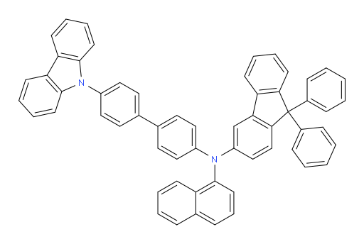 N-(4'-(9H-carbazol-9-yl)-[1,1'-biphenyl]-4-yl)-N-(naphthalen-1-yl)-9,9-diphenyl-9H-fluoren-3-amine