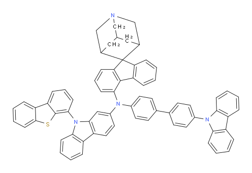 N-(4'-(9H-carbazol-9-yl)-[1,1'-biphenyl]-4-yl)-N-(9-(dibenzo[b,d]thiophen-4-yl)-9H-carbazol-2-yl)-1-azaspiro[adamantane-4,9'-fluoren]-4'-amine