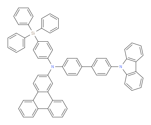 N-(4'-(9H-carbazol-9-yl)-[1,1'-biphenyl]-4-yl)-N-(4-(triphenylsilyl)phenyl)triphenylen-2-amine