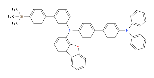 N-(4'-(9H-carbazol-9-yl)-[1,1'-biphenyl]-4-yl)-N-(4'-(trimethylsilyl)-[1,1'-biphenyl]-3-yl)dibenzo[b,d]furan-4-amine