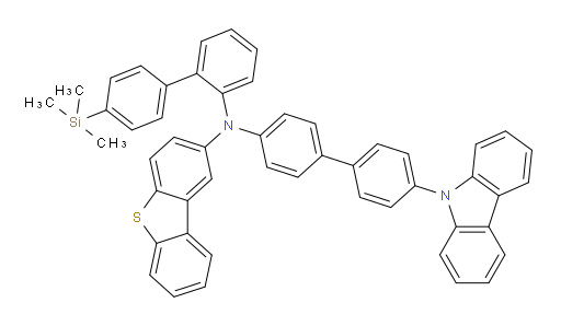 N-(4'-(9H-carbazol-9-yl)-[1,1'-biphenyl]-4-yl)-N-(4'-(trimethylsilyl)-[1,1'-biphenyl]-2-yl)dibenzo[b,d]thiophen-2-amine