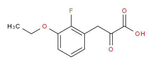 3-(3-ethoxy-2-fluorophenyl)-2-oxopropanoic acid