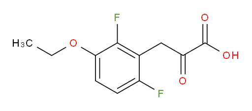 3-(3-ethoxy-2,6-difluorophenyl)-2-oxopropanoic acid