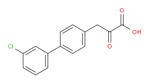 3-(3'-chloro-[1,1'-biphenyl]-4-yl)-2-oxopropanoic acid