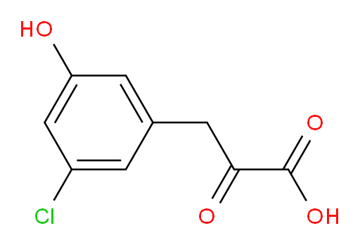3-(3-chloro-5-hydroxyphenyl)-2-oxopropanoic acid