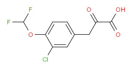 3-(3-chloro-4-(difluoromethoxy)phenyl)-2-oxopropanoic acid