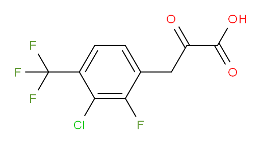 3-(3-chloro-2-fluoro-4-(trifluoromethyl)phenyl)-2-oxopropanoic acid