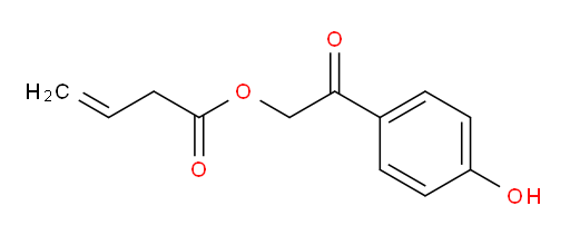 2-(4-hydroxyphenyl)-2-oxoethyl but-3-enoate