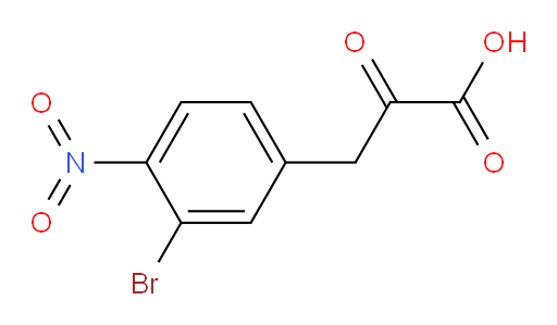 3-(3-bromo-4-nitrophenyl)-2-oxopropanoic acid