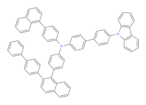 N-(4-(2-([1,1'-biphenyl]-4-yl)naphthalen-1-yl)phenyl)-4'-(9H-carbazol-9-yl)-N-(4-(naphthalen-1-yl)phenyl)-[1,1'-biphenyl]-4-amine