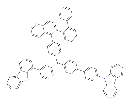 N-(4-(2-([1,1'-biphenyl]-2-yl)naphthalen-1-yl)phenyl)-4'-(9H-carbazol-9-yl)-N-(3-(dibenzo[b,d]furan-4-yl)phenyl)-[1,1'-biphenyl]-4-amine