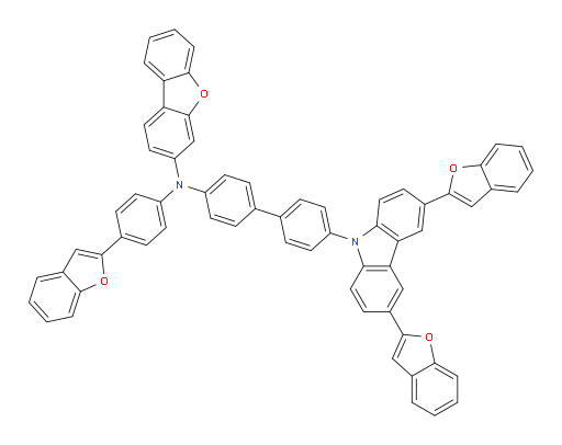 N-(4-(benzofuran-2-yl)phenyl)-N-(4'-(3,6-di(benzofuran-2-yl)-9H-carbazol-9-yl)-[1,1'-biphenyl]-4-yl)dibenzo[b,d]furan-3-amine