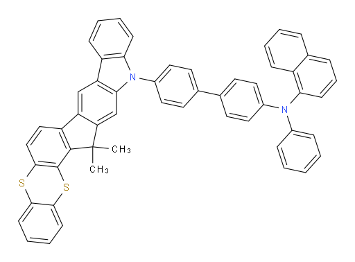 N-(4'-(15,15-dimethylbenzo[5',6'][1,4]dithiino[2',3':4,5]indeno[2,1-b]carbazol-13(15H)-yl)-[1,1'-biphenyl]-4-yl)-N-phenylnaphthalen-1-amine