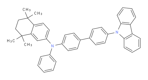 N-(4'-(9H-carbazol-9-yl)-[1,1'-biphenyl]-4-yl)-5,5,8,8-tetramethyl-N-phenyl-5,6,7,8-tetrahydronaphthalen-2-amine