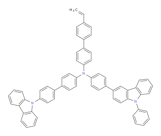 N-(4'-(9H-carbazol-9-yl)-[1,1'-biphenyl]-4-yl)-N-(4-(9-phenyl-9H-carbazol-3-yl)phenyl)-4'-vinyl-[1,1'-biphenyl]-4-amine