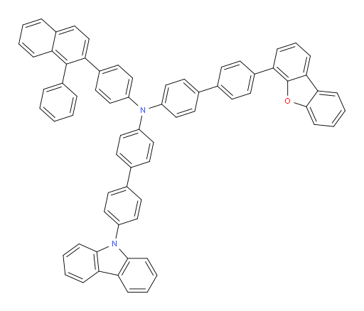 N-(4'-(9H-carbazol-9-yl)-[1,1'-biphenyl]-4-yl)-4'-(dibenzo[b,d]furan-4-yl)-N-(4-(1-phenylnaphthalen-2-yl)phenyl)-[1,1'-biphenyl]-4-amine