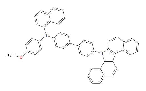 N-(4'-(7H-dibenzo[a,g]carbazol-7-yl)-[1,1'-biphenyl]-4-yl)-N-(4-methoxyphenyl)naphthalen-1-amine