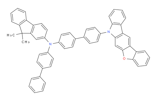 N-(4'-(7H-benzofuro[2,3-b]carbazol-7-yl)-[1,1'-biphenyl]-4-yl)-N-([1,1'-biphenyl]-4-yl)-9,9-dimethyl-9H-fluoren-2-amine
