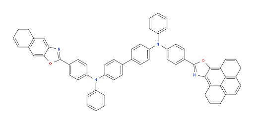 N4-(4-(1,6-dihydropyreno[4,5-d]oxazol-10-yl)phenyl)-N4'-(4-(naphtho[2,3-d]oxazol-2-yl)phenyl)-N4,N4'-diphenyl-[1,1'-biphenyl]-4,4'-diamine