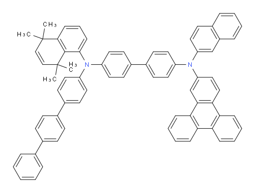 N4-([1,1':4',1''-terphenyl]-4-yl)-N4'-(naphthalen-2-yl)-N4-(5,5,8,8-tetramethyl-5,8-dihydronaphthalen-1-yl)-N4'-(triphenylen-2-yl)-[1,1'-biphenyl]-4,4'-diamine