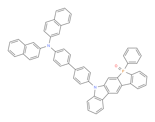 5-(4'-(di(naphthalen-2-yl)amino)-[1,1'-biphenyl]-4-yl)-7-phenyl-5,7-dihydrophosphindolo[2,3-b]carbazole 7-oxide