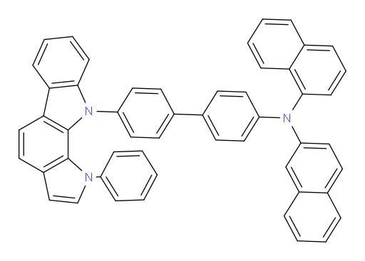 N-(naphthalen-2-yl)-N-(4'-(1-phenylpyrrolo[2,3-a]carbazol-10(1H)-yl)-[1,1'-biphenyl]-4-yl)naphthalen-1-amine