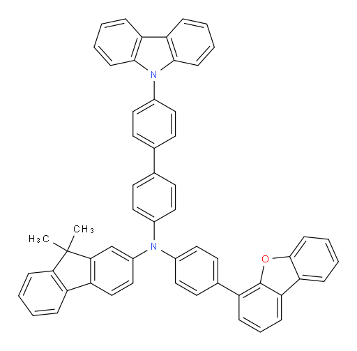 N-(4'-(9H-carbazol-9-yl)-[1,1'-biphenyl]-4-yl)-N-(4-(dibenzo[b,d]furan-4-yl)phenyl)-9,9-dimethyl-9H-fluoren-2-amine