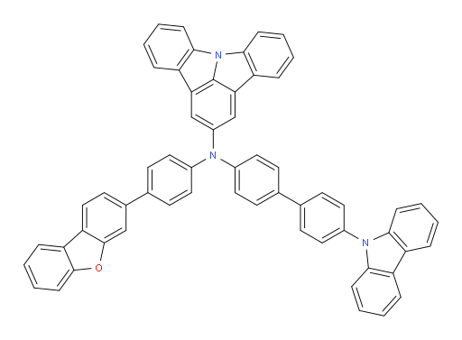 N-(4'-(9H-carbazol-9-yl)-[1,1'-biphenyl]-4-yl)-N-(4-(dibenzo[b,d]furan-3-yl)phenyl)indolo[3,2,1-jk]carbazol-2-amine