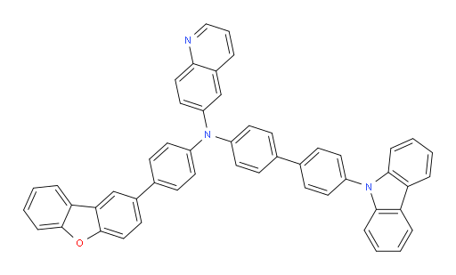 N-(4'-(9H-carbazol-9-yl)-[1,1'-biphenyl]-4-yl)-N-(4-(dibenzo[b,d]furan-2-yl)phenyl)quinolin-6-amine