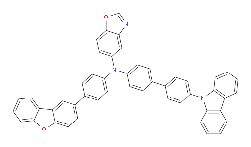 N-(4'-(9H-carbazol-9-yl)-[1,1'-biphenyl]-4-yl)-N-(4-(dibenzo[b,d]furan-2-yl)phenyl)benzo[d]oxazol-5-amine
