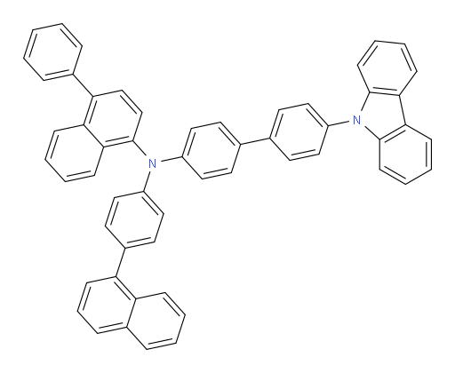 N-(4'-(9H-carbazol-9-yl)-[1,1'-biphenyl]-4-yl)-N-(4-(naphthalen-1-yl)phenyl)-4-phenylnaphthalen-1-amine