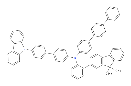 N-(4'-(9H-carbazol-9-yl)-[1,1'-biphenyl]-4-yl)-N-(2-(9,9-dimethyl-9H-fluoren-2-yl)phenyl)-[1,1':4',1''-terphenyl]-4-amine