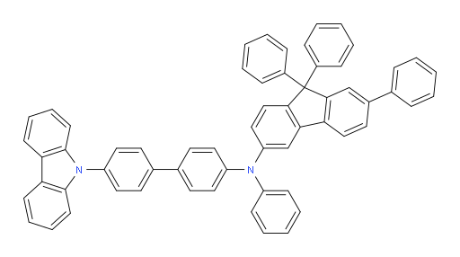 N-(4'-(9H-carbazol-9-yl)-[1,1'-biphenyl]-4-yl)-N,7,9,9-tetraphenyl-9H-fluoren-3-amine