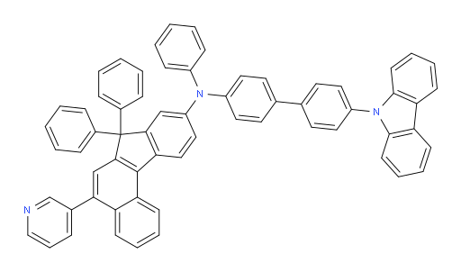 N-(4'-(9H-carbazol-9-yl)-[1,1'-biphenyl]-4-yl)-N,7,7-triphenyl-5-(pyridin-3-yl)-7H-benzo[c]fluoren-9-amine