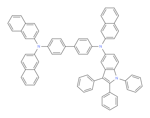 N4,N4,N4'-tri(naphthalen-2-yl)-N4'-(1,2,3-triphenyl-1H-indol-5-yl)-[1,1'-biphenyl]-4,4'-diamine