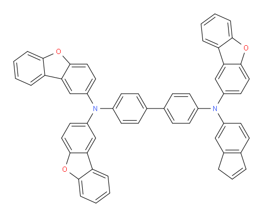 N4,N4,N4'-tris(dibenzo[b,d]furan-2-yl)-N4'-(1H-inden-6-yl)-[1,1'-biphenyl]-4,4'-diamine
