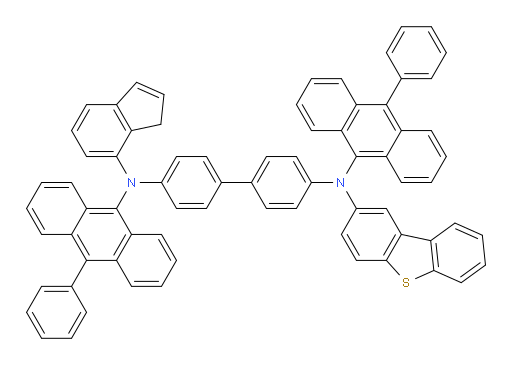 N4-(dibenzo[b,d]thiophen-2-yl)-N4'-(1H-inden-7-yl)-N4,N4'-bis(10-phenylanthracen-9-yl)-[1,1'-biphenyl]-4,4'-diamine