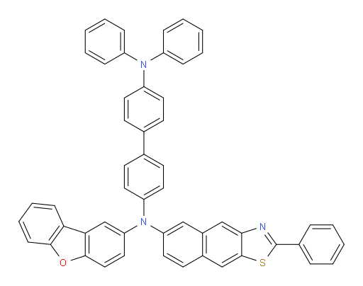 N4-(dibenzo[b,d]furan-2-yl)-N4',N4'-diphenyl-N4-(2-phenylnaphtho[2,3-d]thiazol-6-yl)-[1,1'-biphenyl]-4,4'-diamine