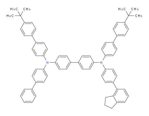 N4-([1,1'-biphenyl]-4-yl)-N4,N4'-bis(4'-(tert-butyl)-[1,1'-biphenyl]-4-yl)-N4'-(4-(2,3-dihydro-1H-inden-4-yl)phenyl)-[1,1'-biphenyl]-4,4'-diamine