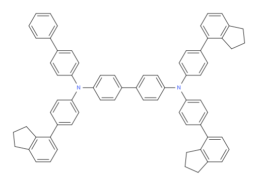 N4-([1,1'-biphenyl]-4-yl)-N4,N4',N4'-tris(4-(2,3-dihydro-1H-inden-4-yl)phenyl)-[1,1'-biphenyl]-4,4'-diamine