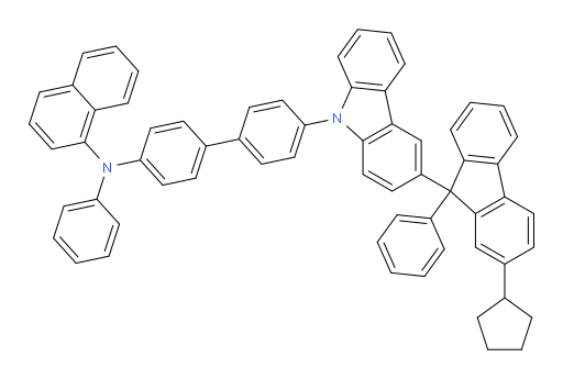 N-(4'-(3-(2-cyclopentyl-9-phenyl-9H-fluoren-9-yl)-9H-carbazol-9-yl)-[1,1'-biphenyl]-4-yl)-N-phenylnaphthalen-1-amine