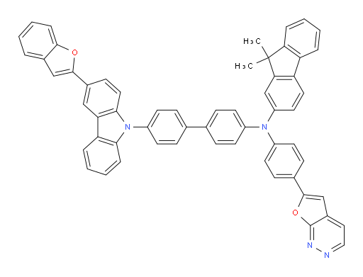N-(4'-(3-(benzofuran-2-yl)-9H-carbazol-9-yl)-[1,1'-biphenyl]-4-yl)-N-(4-(furo[2,3-c]pyridazin-6-yl)phenyl)-9,9-dimethyl-9H-fluoren-2-amine
